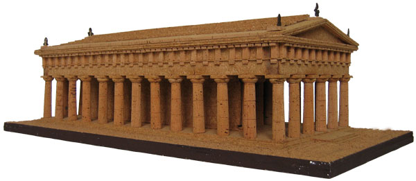 Ricostruzione in sughero del Tempio D di Paolo Lipari